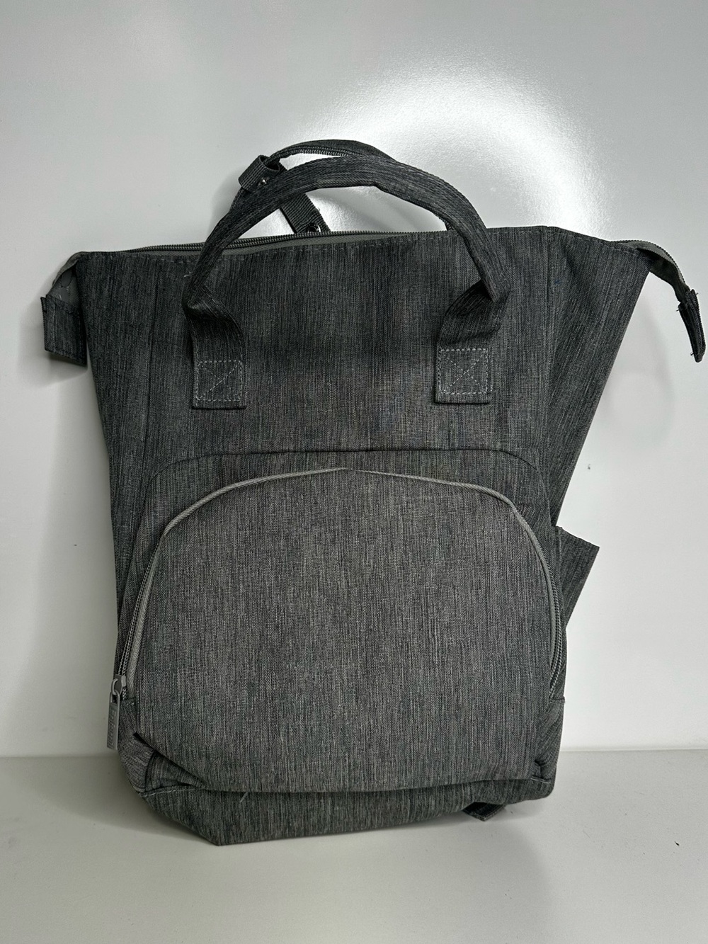 Enfamil Gray Insulated Fabric Bottle Backpack Baby Bag.